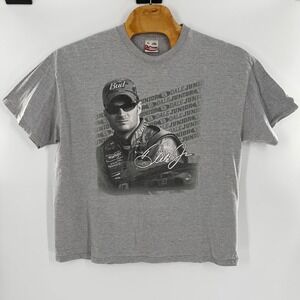 Vintage Dale Earnhardt Jr NASCAR T Shirt Chase Authentics Budweiser 8 Gray 2XL